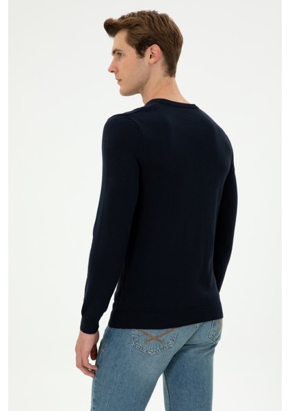 Erkek Lacivert Kazak /Triko 50292876-VR033 indirimleri