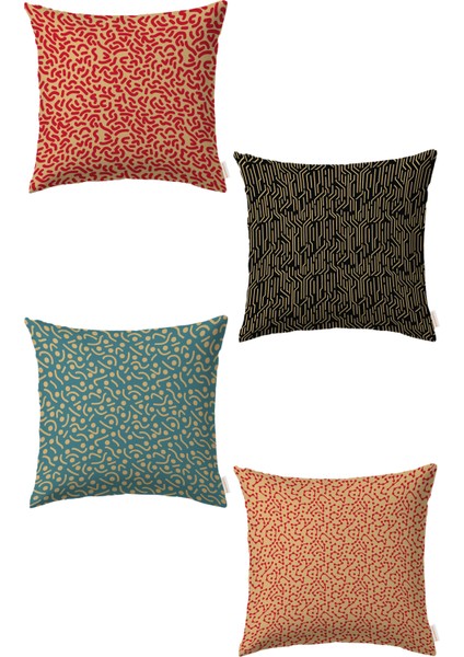 Klasik 4’lü Kırlent Kılıf Ds8