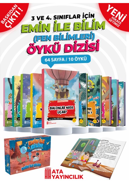 Emin İle Bilim ( Fen Bilimleri ) Öykü Dizisi ( 3 ve 4. Sınıflar )