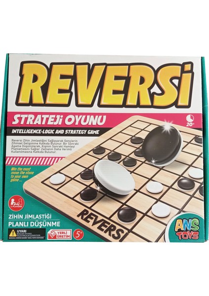 Ahşap Reversi Zeka Strateji Zihin Jimnastiği Oyunu