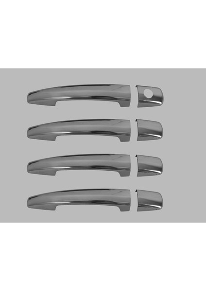 Peugeot Tepee Mini Van Kapı Kolu (4 Kapı) 4 Parça 2008-2018 Krom Paslanmaz Çelik