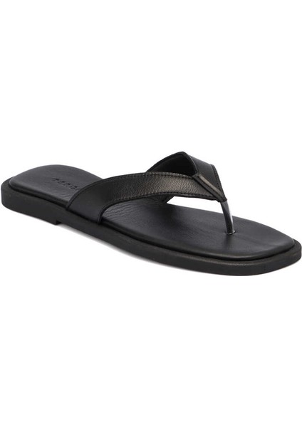 Siyah Deri Kadın Sandalet - K24Y1Tr67437-A23 Siyah