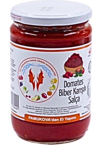 Domates Biber Karışık Salça Pamukova 600 G