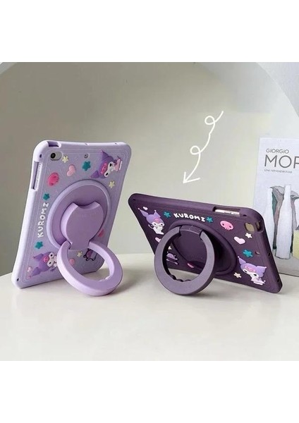 Lenovo Tab M10HD X306F 10.1 Inç Uyumlu Kuromi Standlı Çocuklara Özel Sevimli Karakterli Kılıf modelleri