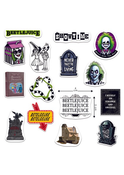 Nekobo Studio NKB-T030 Beetlejuice Tekli Sticker Seti