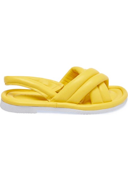 Sarı Hakiki Deri Kadın Sandalet - K24Y1SN67414-J63 modelleri