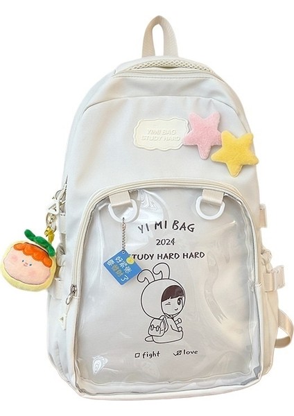 Sırt Çantası Büyük Kapasiteli Sırt Çantası Kolej Tarzı Kampüs Öğrenci Okul Çantası (Yurt Dışından)