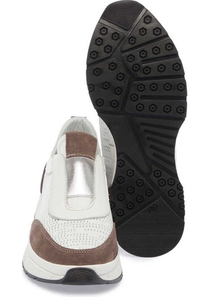 Beyaz Hakiki Deri Kadın Sneaker - K24I1AY67354-A26 fırsatları