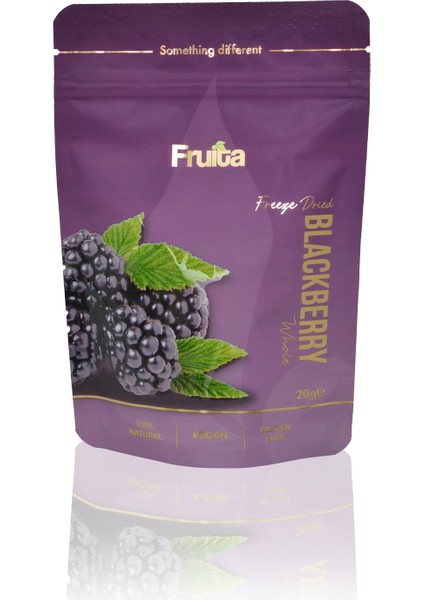 Böğürtlen - Dondurularak Kurutulmuş - Kuru Meyve Cipsi - Freeze Dried Blackberry 20GR