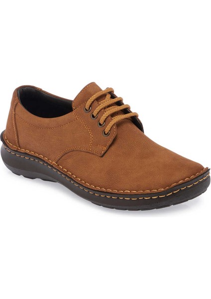 Taba Hakiki Nubuk Deri Erkek Casual Ayakkabı - E24S1AY57089-X27