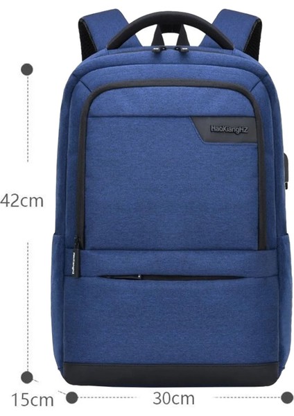 15,6 Inç Laptop Bölmeli Iş ve Seyahat Için Ortopedik Sırt Çantası Lacivert 2722