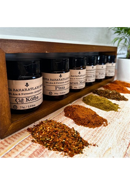 Ahşap Baharat Standı
