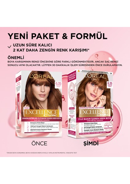 L'Oréal Paris Excellence Creme Saç Boyası - 6.35 Çikolata Kahve