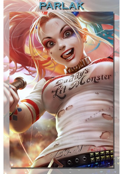 Dc Harley Quinn Animasyon Çizim Posteri, Duvar Kağıdı