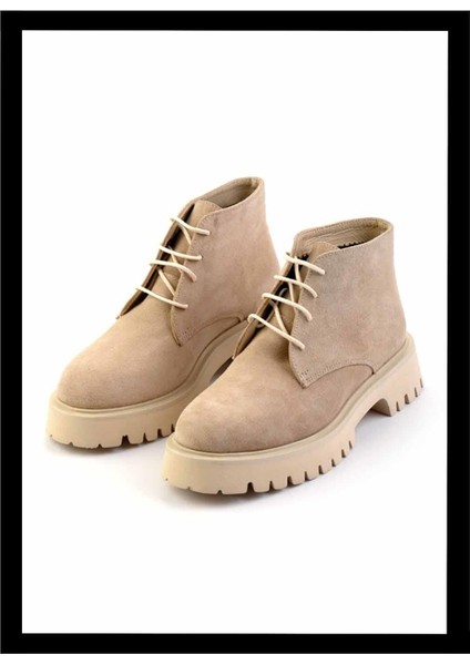 Bej Süet Kadın Bot & Bootie K02044001902