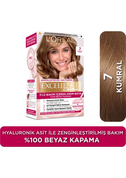 L'Oréal Paris Excellence Creme Saç Boyası - 7 Kumral