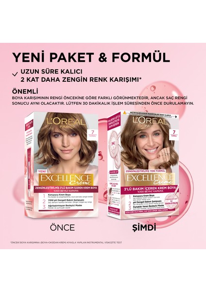 L'Oréal Paris Excellence Creme Saç Boyası - 7 Kumral