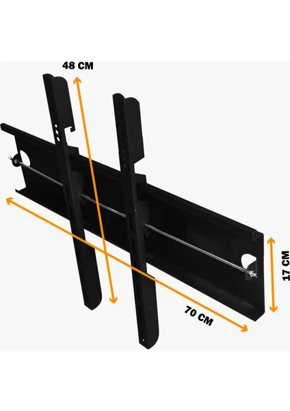 BT Bayır Teknoloji  Onvo 65" Inç 165 Ekran LCD Tv Sabit Duvar Askı Aparatı + Su Terazili