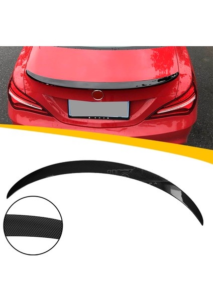 Mercedes Cla W117 Bagaj Üstü Spoiler Parlak Siyah Spoyler Plastik Ithal 2013-2019