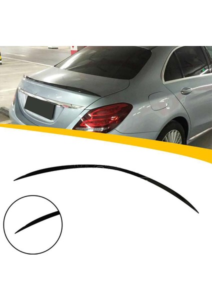 MKG Otomotiv Mercedes C W205 C63 Bagaj Üstü Spoiler Parlak Siyah Spoyler Plastik Ithal 2014-2019