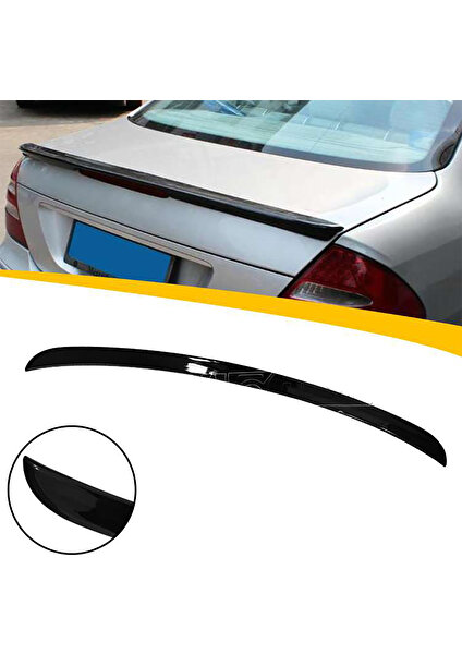 MKG Otomotiv Mercedes E W211 Bagaj Üstü Spoiler Parlak Siyah Spoyler Plastik Ithal 2002-2009