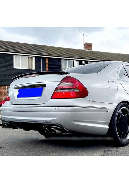 MKG Otomotiv Mercedes E W211 Bagaj Üstü Spoiler Parlak Siyah Spoyler Plastik Ithal 2002-2009