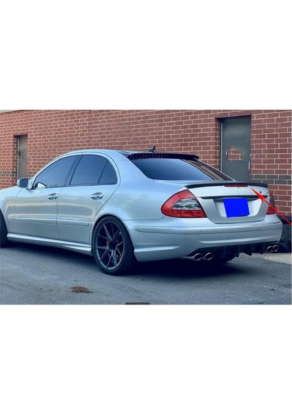 MKG Otomotiv Mercedes E W211 Bagaj Üstü Spoiler Parlak Siyah Spoyler Plastik Ithal 2002-2009