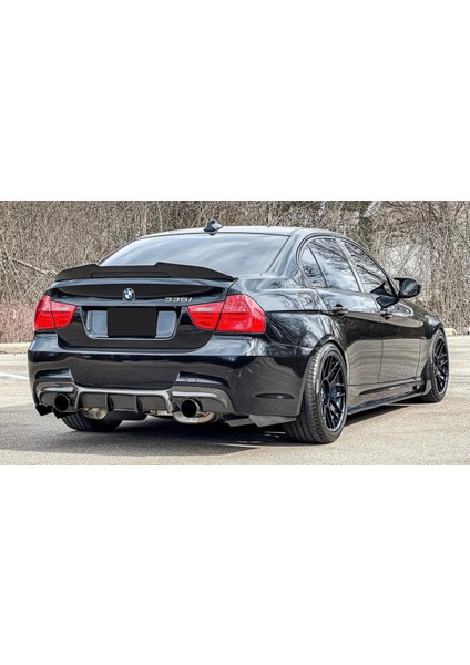 Bmw E90 Psm Bagaj Üstü Spoiler Parlak Siyah Spoyler Plastik Ithal 2005-2012 fırsatları