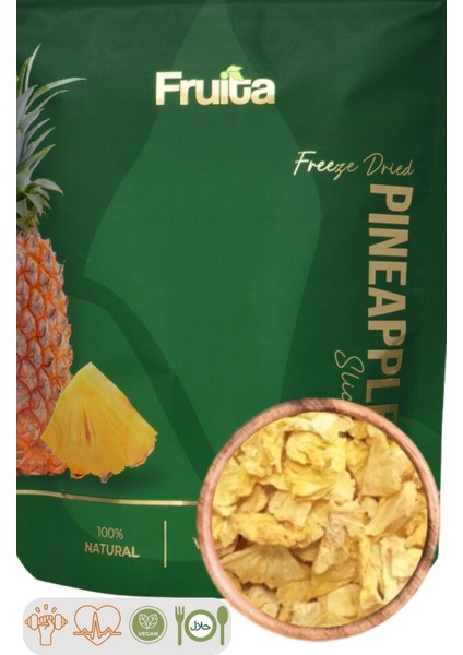 Ananas - Dondurularak Kurutulmuş - Kuru Meyve Cipsi - Freeze Dried Pineapple 20GR