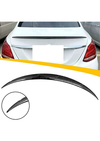 MKG Otomotiv Mercedes C W205 Amg Bagaj Üstü Spoiler Parlak Siyah Spoyler Plastik Ithal 2014-2019