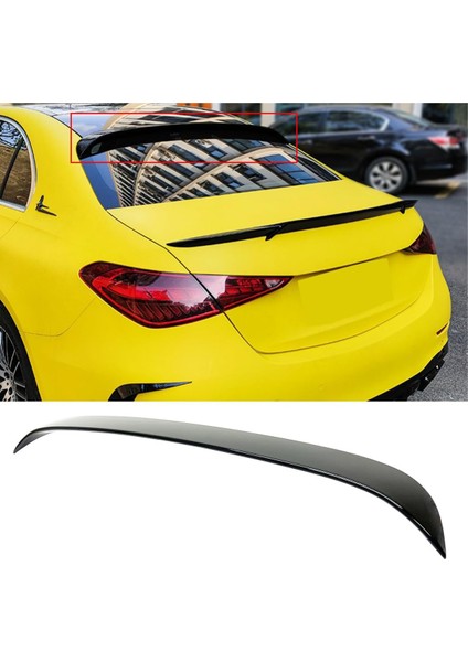 Mercedes C W206 Cam Üstü Spoiler Parlak Siyah Spoyler Plastik Ithal 2021+