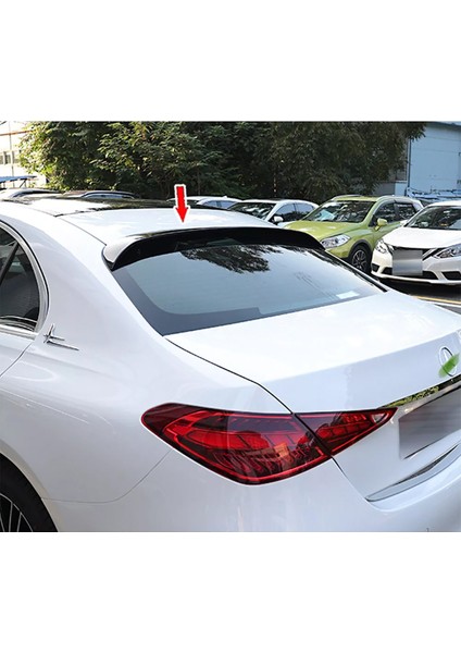 Mercedes C W206 Cam Üstü Spoiler Parlak Siyah Spoyler Plastik Ithal 2021+ modelleri