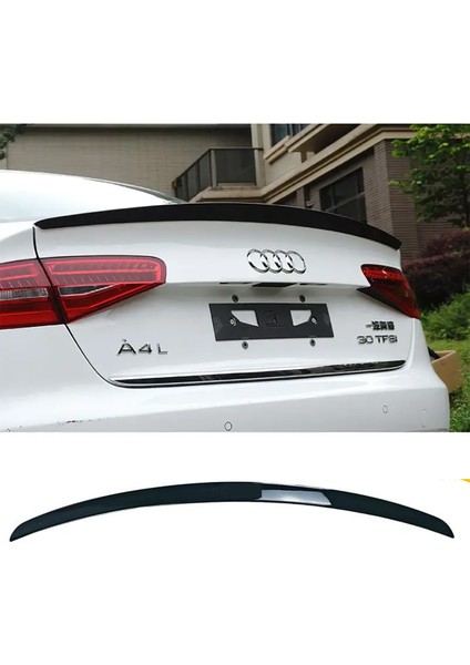 Audi A4 Sedan Bagaj Üstü Spoiler Parlak Siyah Spoyler Plastik Ithal 2012-2016