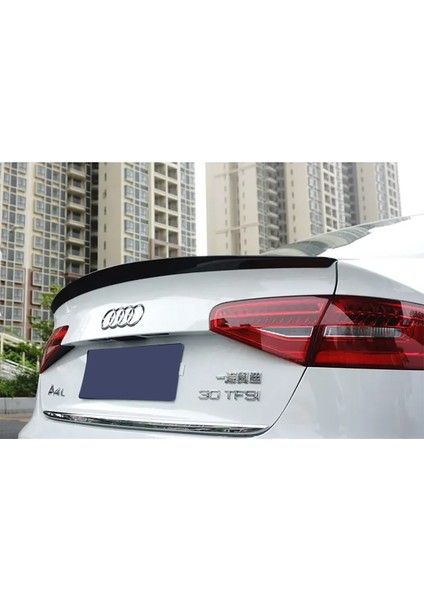 Audi A4 Sedan Bagaj Üstü Spoiler Parlak Siyah Spoyler Plastik Ithal 2012-2016 modelleri