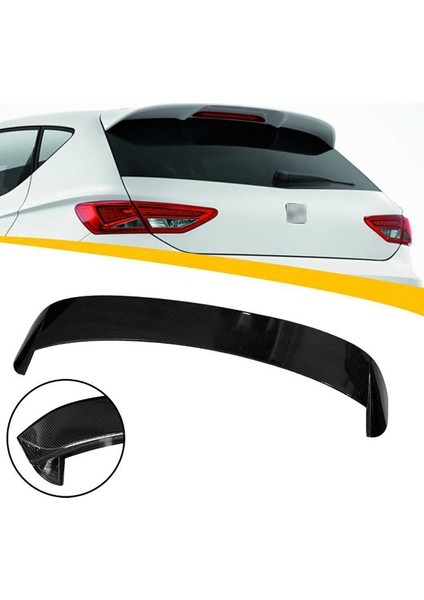 MKG Otomotiv Seat Leon Mk3 Spoiler Parlak Siyah Spoyler Plastik Ithal