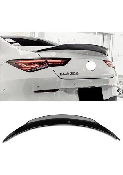 Mercedes Cla W118 Psm Bagaj Üstü Spoiler Parlak Siyah Spoyler Plastik Ithal 2020-2023