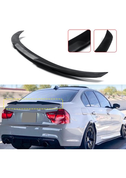 MKG Otomotiv Bmw E90 M4 Bagaj Üstü Spoiler Parlak Siyah Spoyler Plastik Ithal 2005-2012