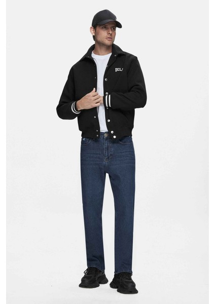 Keane Siyah Kaşe Kolej Ceket Çıtçıtlı Standard Fit Erkek Ceket modelleri
