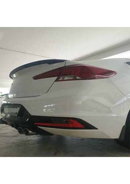 MKG Otomotiv Hyundai Elantra Bagaj Üstü Spoiler Parlak Siyah Spoyler Plastik Ithal 2016-2019