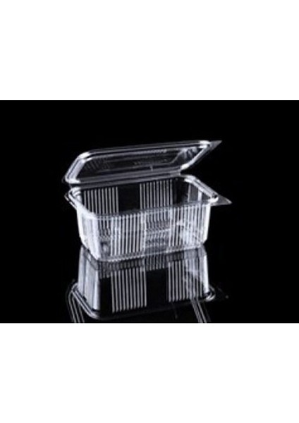 Plastik Sızdırmaz Kap 1000 gr cc Kullan At Tek Kullanımlık Plastik Kapaklı Kase 50 Adet