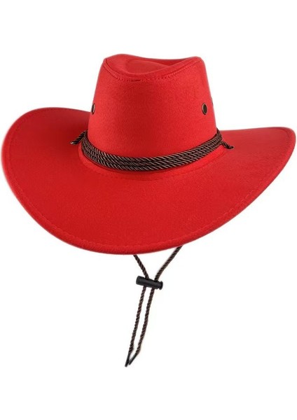 Batı Kovboy Şapkası Süet Unisex Güneş Şapkası (Yurt Dışından)