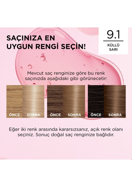 L'Oréal Paris Excellence Creme Saç Boyası - 9.1 Sarı Küllü