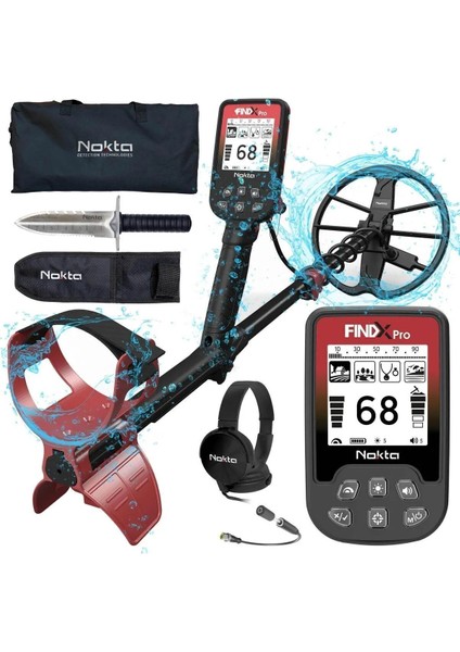 Fındx Pro Metal Dedektörü Su Geçirmez Altın Arama Dedektörü