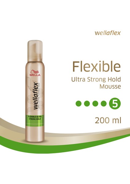 Flexible Ultra Strong Hold Saç Köpüğü - 200 ml