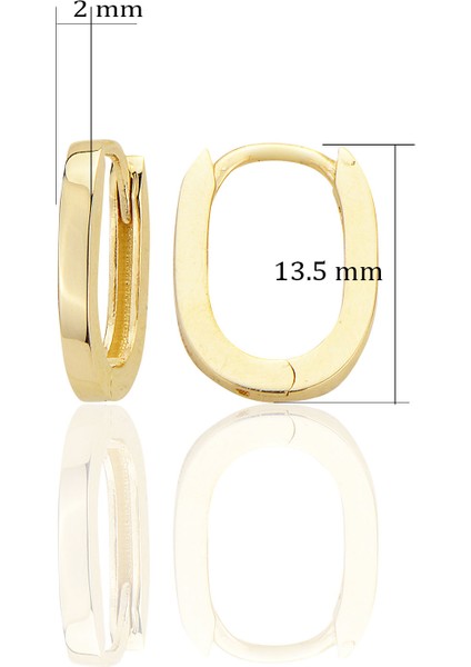 14 Ayar Altın Ataç Sade Minimalist Ufak Küpe Sarı Renk Minimalist Tasarım