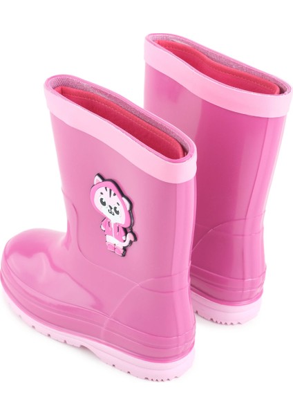 Kız Çocuk Kışlık Içinde Çıkarılabilir Ek Çoraplı Su Geçirmez Yağmur Bot Çizme fırsatları