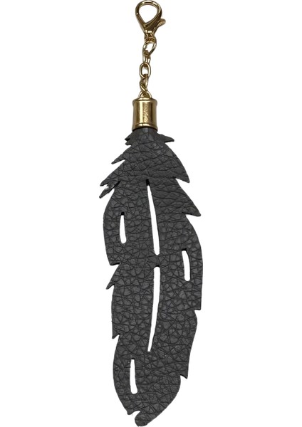 Deri Yaprak Çanta Süsü 4*18 cm YML22