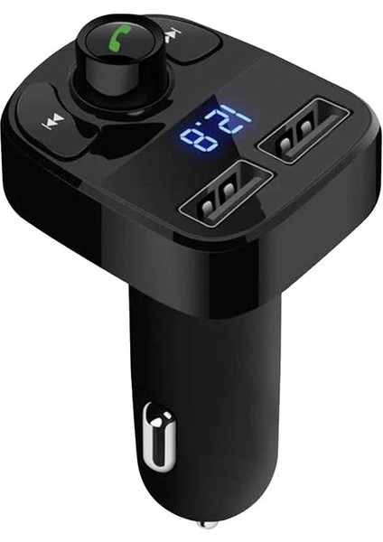 Nkt Group HL-19680 X8 12-24 Volt Fm Transmıtter Hızlı Şarj Destekli Çift Usb/sd/bluetooth