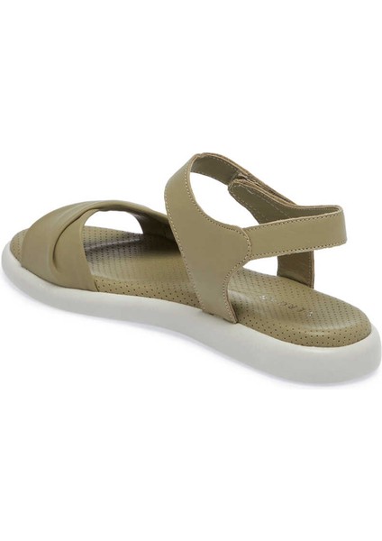 Yeşil Deri Kadın Sandalet - K24Y1SN67131-G81