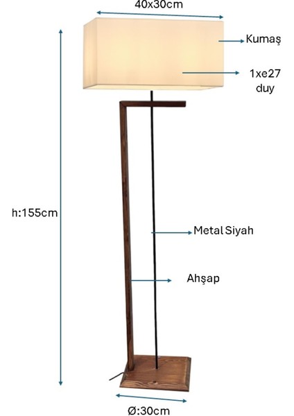 Siyah Boyalı Lambader PLC-1228-L-BSY